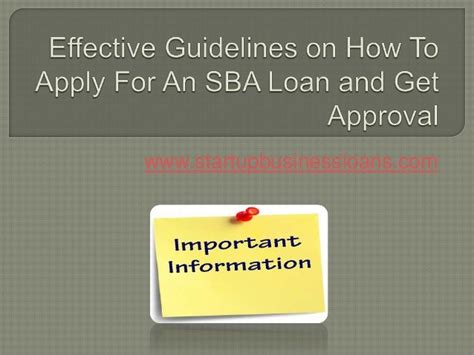 Effective Guidelines On How To Apply For An Sba Loan And Get Approval