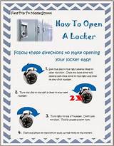 Images of Locker Combination Directions