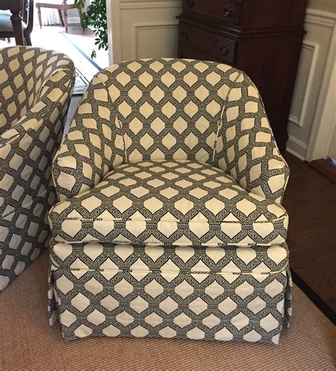 Furniture cover fabric selection includes durable twills and denim, luscious suedes, solids, prints, and. Slipcovered tub chair | Slipcovers for chairs, Slipcovers ...