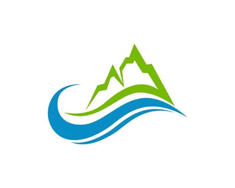 Mountain And Water Logo Business Template Vector 585191 Vector Art At