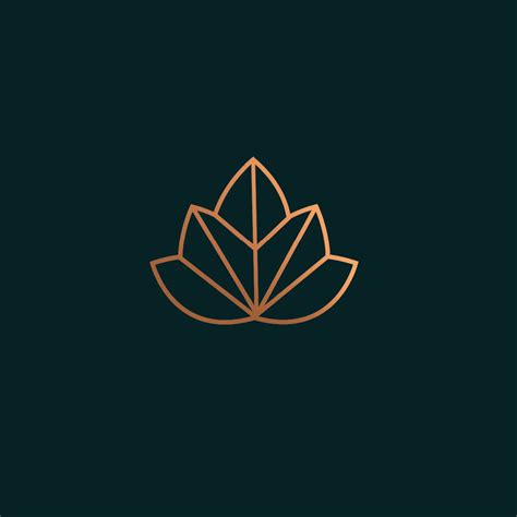 Clean Modern Simple Elegant Timeless Logo Design Using Lotus And A