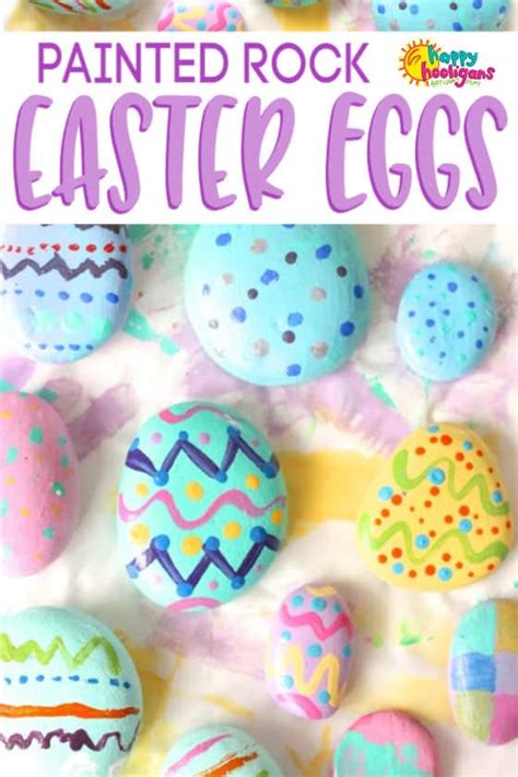 Painted Rock Easter Eggs Craft Happy Hooligans