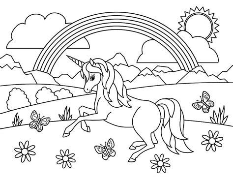 Coloriage Arc En Ciel Licorne Rose Licorne Coloriage Dessin Arc En My XXX Hot Girl