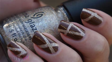 Cnd nail additives artistry step by step tutorial | www.nailsrus.ca. DIY Nail Art | Tape It Brown! - Beautyill