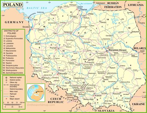 Lonely planet photos and videos. Poland political map