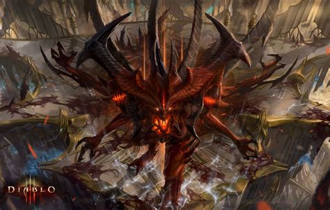 Diablo 3 has been given a release date. Wallpaper The demon, Blizzard, Art, Devil, Diablo 3 ...