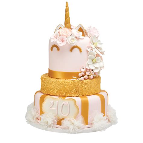 To make the unicorn cake topper, spread out a small sheet of wax paper onto a moveable flat surface (like a cookie sheet). Unicorn Cakes: Unicorn Cake Design Square