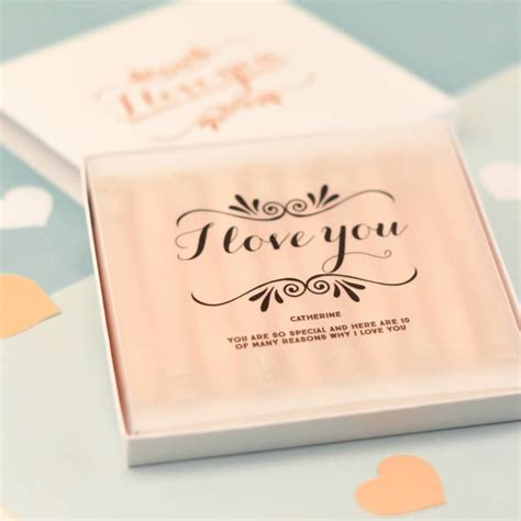 Personalised Reasons Why I Love You Keepsake By Bread And Jam Reasons