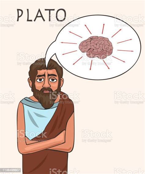 Ancient Philosopher Plato Portrait Stock Illustration Download Image