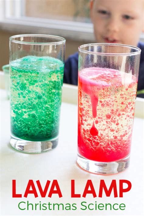 Christmas Lava Lamp Science Experiment