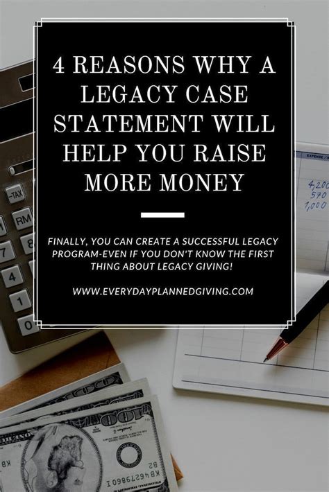 4 Reasons Why A Legacy Case Statement Will Help You Raise More Money