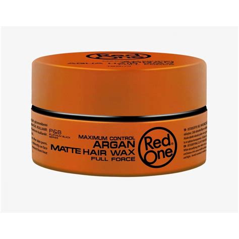 red one maximum control argan matte hair wax 150 ml 123hair