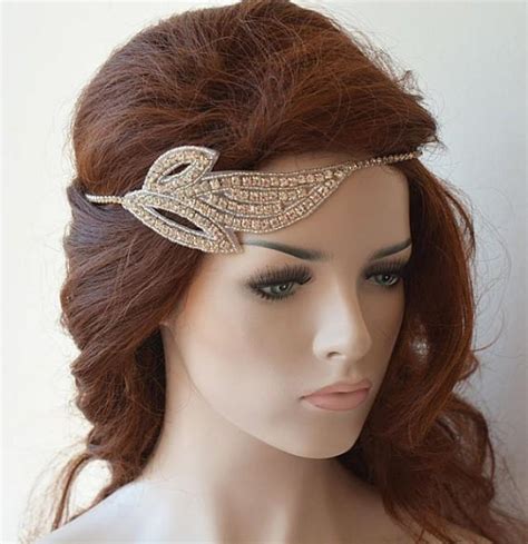 rhinestones leaf headband bridal headband wedding headband wedding hair accessory bridal