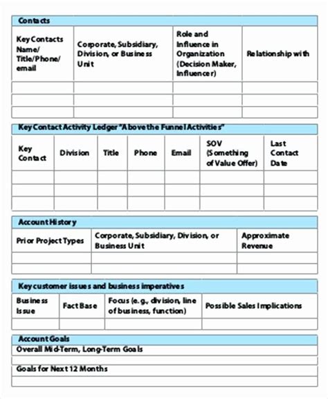 Strategic Account Management Plan Template For Your Needs