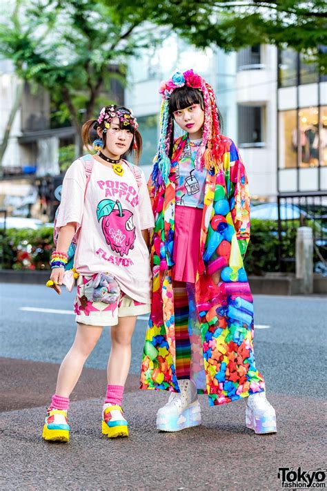 Kawaii Harajuku Street Styles Chami And Takenoko In Colorful Kawaii