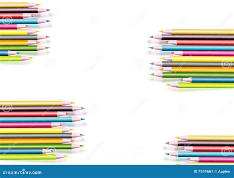 Coloured Pencils Collection Stock Illustration Illustration Of