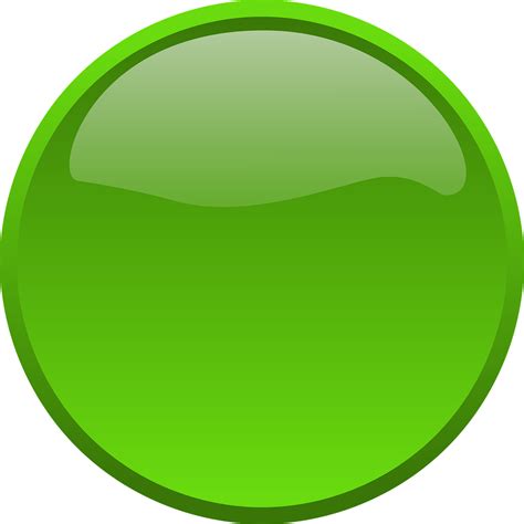圆圈 绿色 按钮 免费矢量图形pixabay