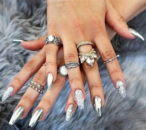 Stylish Collection Of The Recent Must Have Mirror Nail Designs That