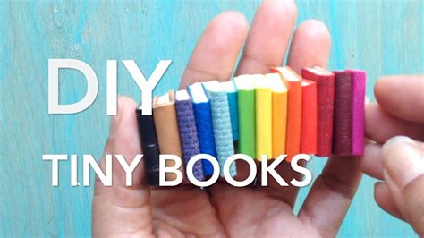 Diy Tiny Books Easy Miniatures Youtube