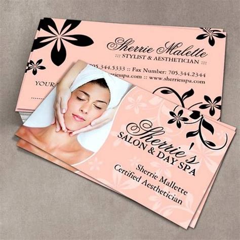 The customization options available give you the power to create business cards that set you apart from the competition. Make Your Own Spa business card | Esthetician business ...