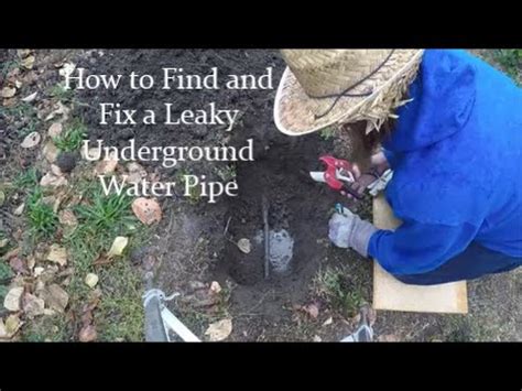 The meter is a great tool for checking your home for leaks. How to Find and Fix Underground Irrigation Pipe Leaks ...