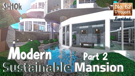 Bloxburg Build Huge Modern Sustainable Mansion Roblox Part 23