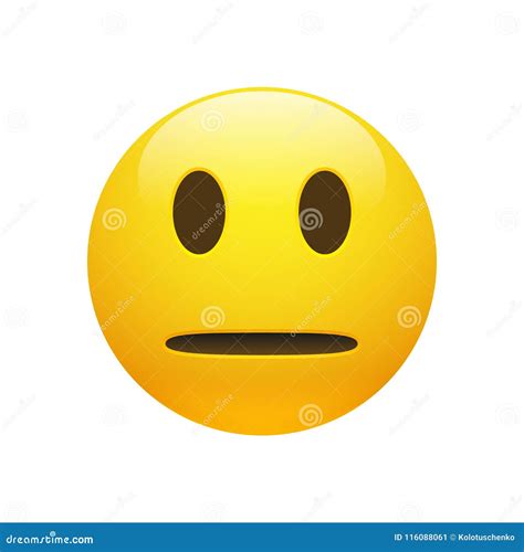 Emoji Yellow Smiley Face Character For Scenes Template Vector