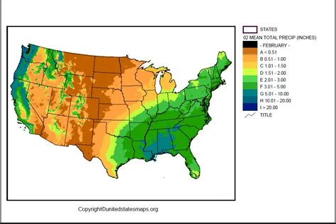 Rainfall Map Of The Us
