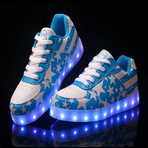 7 Colors Luminous Shoes Unisex Led Glow Shoe Men And Women Fashion Usb