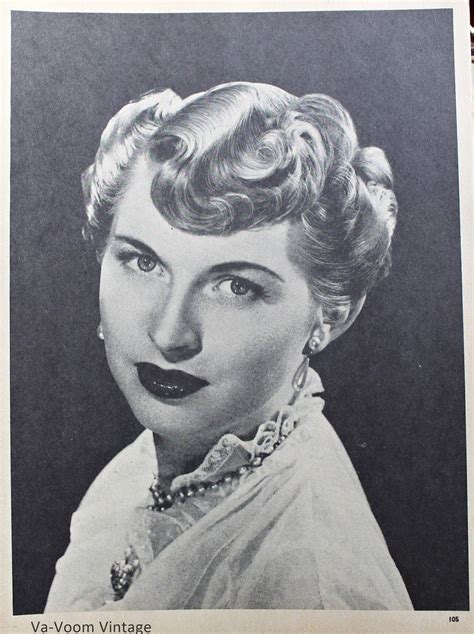 1950s Pin Curl Setting And Styling Patterns From Va Voom Vintage 1950
