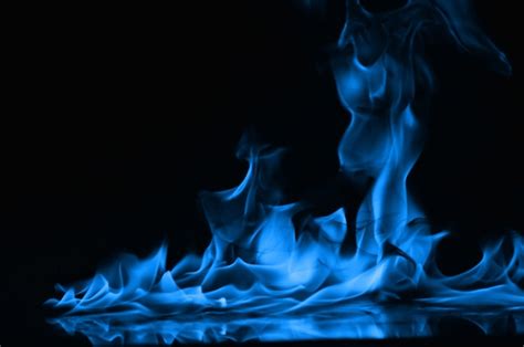 Llamas Azules De Fuego Como Fondo Abstracto Foto Premium