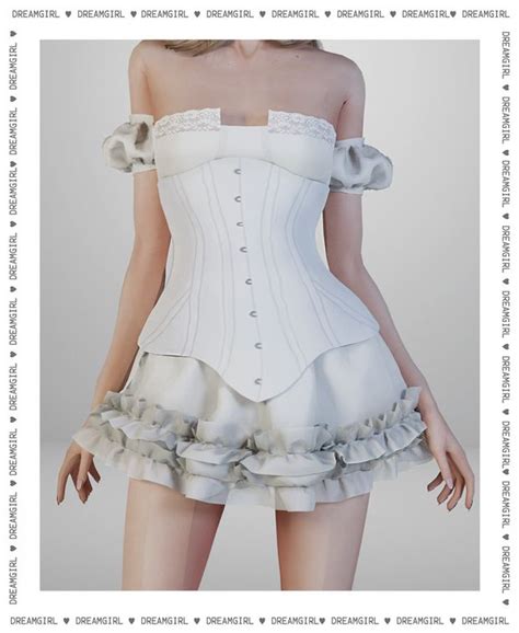 Corset Dress Dreamgirl Sims 4 Dresses Sims 4 Mods Clothes Sims 4 Clothing