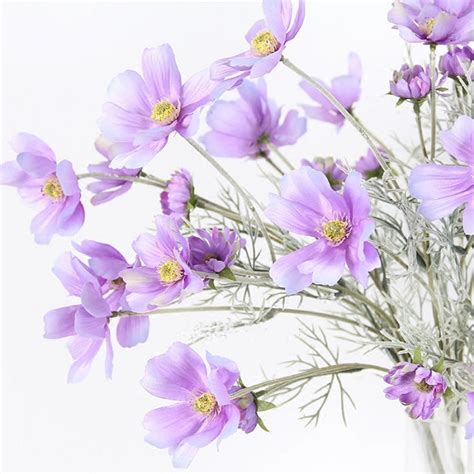 Maybe you would like to learn more about one of these? Faux Flower Artificial Cosmos Stem in Light Purple 24 ...