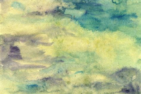 Yellow Green Purple Watercolor Background Texture 29926191 Stock Photo