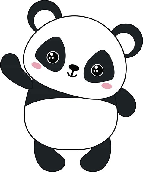 Kawaii Baby Panda Bear Cute Cuddly Animal Cartoon Vinyl