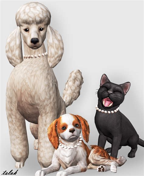 Tagged Dnecklaces Love 4 Cc Finds Sims 4 Pets Sims Pets Sims 4