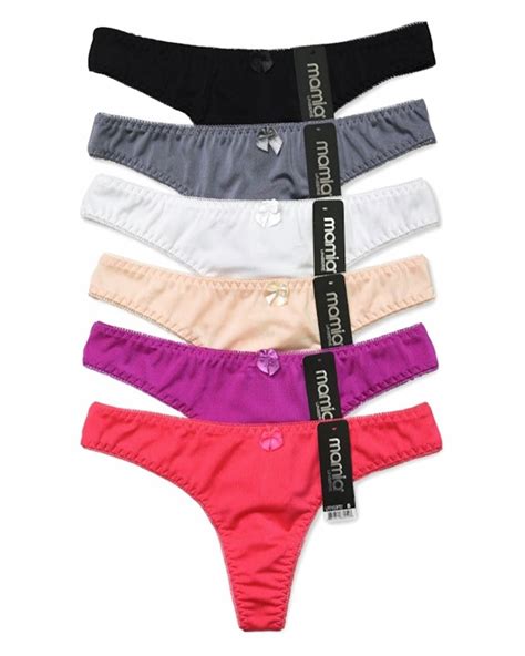 Womens 6 Pack Sexy Solid Seamless Or Lace Color Thongs Berry Combo