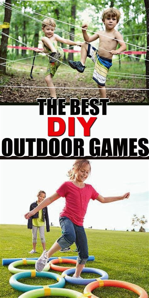 Easy Diy Backyard Games In 2020 Outdoor Games For Kids Outdoor Fun