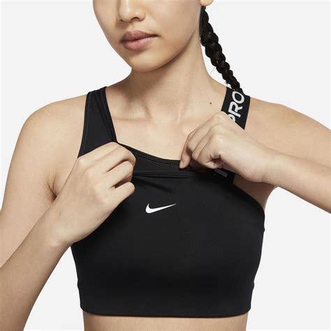 Nike Pro Dri Fit Asymmetrical Sports Bra Black