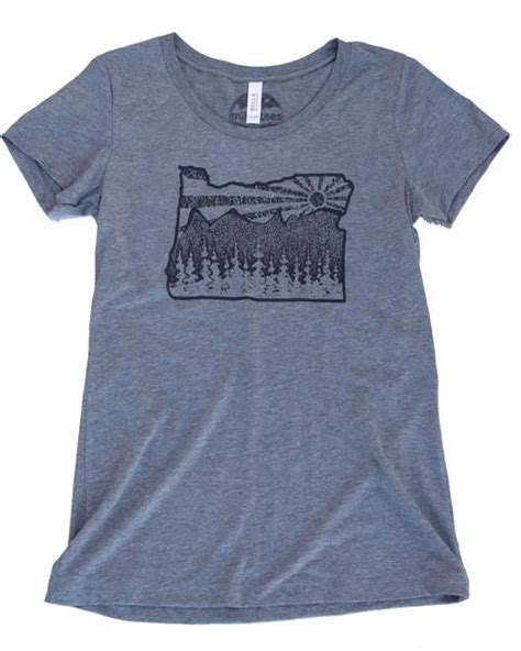 Oregon Mountain T Shirt By Outdoor Design Screen Printed