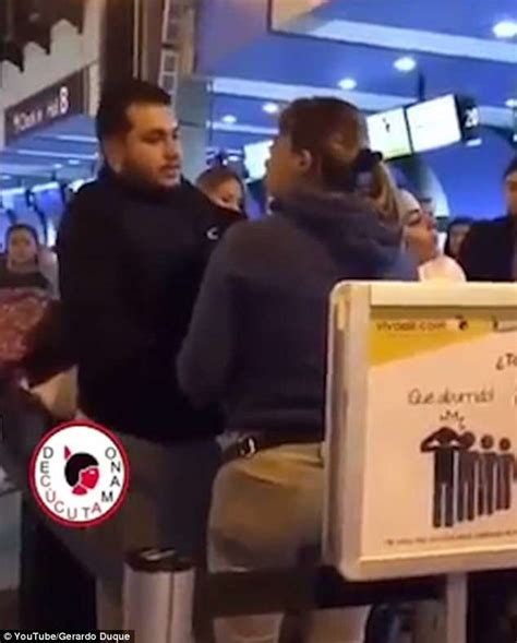 Wife Confronts ‘cheating Husband With His Mistress’ In Colombia Airport Daily Mail Online
