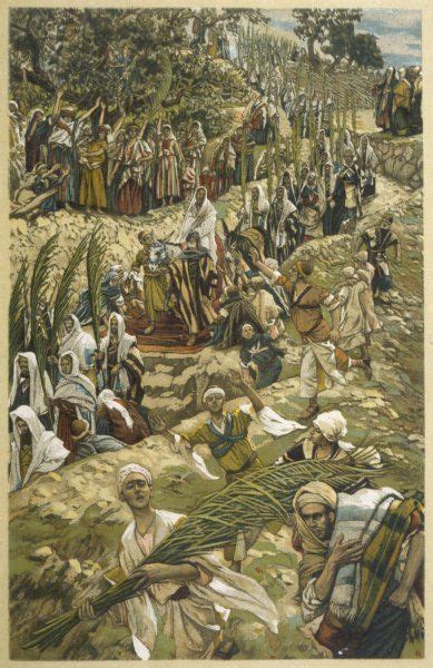Print Of Jesus Entering Jerusalem On Palm Sunday Jesus Enters