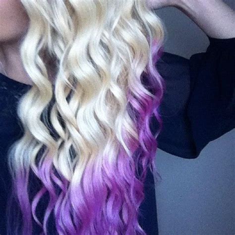 My Purple Blonde Dip Dye Hair Dip Dye Hair Hair Dye Tips Dip