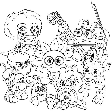Coloring Pages My Singing Monsters 80 Coloring Pages