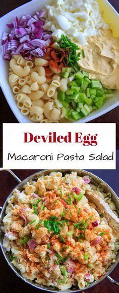 The uniquely colored rice is often enjoyed at dinnertime. Deviled Egg Pasta Salad | Recipe | Pasta salad recipes ...