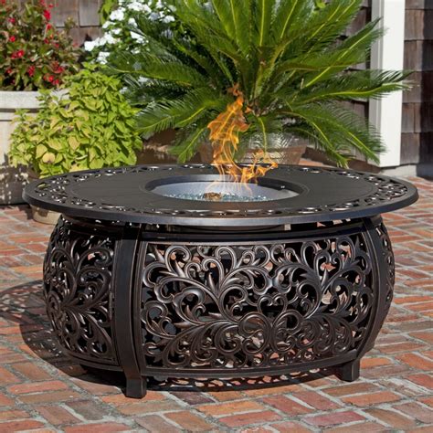 Get free shipping on qualified natural gas fire pits or buy online pick up in store today in the outdoors h round outdoor fireproof magnesium oxide gas firepit table with burner kit in light grey. Wayfair | Fire Sense Toulon Aluminum Propane/Natural Gas ...