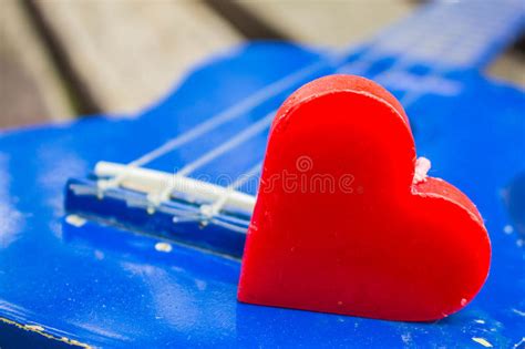 Heart On Ukulele Stock Image Image Of Musician Color 54204693
