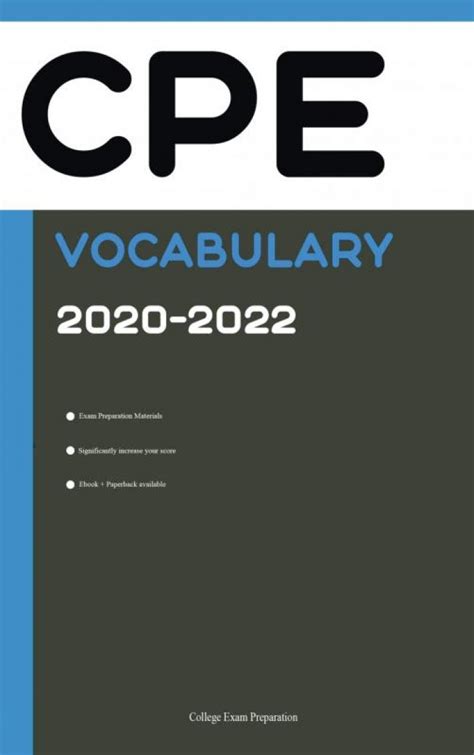 Bureau Isbn Cpe Exam Vocabulary 2020 2022 English Proficiency