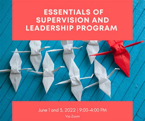 Essentials Of Supervision And Leadership Program Holistic Learning