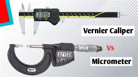 Difference Between Vernier Caliper And Micrometer Youtube